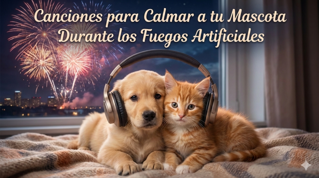 Canciones para Calmar a tu Mascota Durante los Fuegos Artificiales